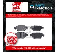 Brake Pads Set fits FORD MONDEO Mk2, Mk3 2.5 Rear 99 to 04 1121892 1S7J2M008AA