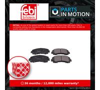 Brake Pads Set fits RENAULT KOLEOS Mk2 2.0D Front 2016 on 410608710R Febi New