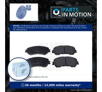 Brake Pads Set fits RENAULT KOLEOS Mk2 Front 1.3 1.6D 2016 on Blue Print Quality