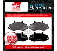 Brake Pads Set fits RENAULT MASTER Mk2 2.8D Front 98 to 01 7701205294 7701206369