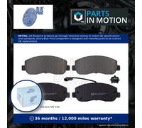 Brake Pads Set fits RENAULT MASTER Mk3 2.3D Front 2010 on Blue Print 410601061R