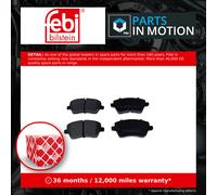 febi bilstein 16523 Brake Pad Set, 1 unit