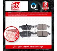 Brake Pads Set fits RENAULT MEGANE EZ1T, Mk3 2.0 Front 2008 on 410600011R Febi