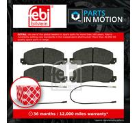 Brake Pads Set fits RENAULT TRAFIC 1.7 Front 86 to 94 7701200648 7701200884 Febi