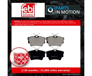 Brake Pads Set fits RENAULT TRAFIC FGMK, Mk2, Mk3 Rear 2001 on 440607091R Febi