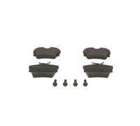 Bosch BP378 - Brake Pads Car Rear Axle - Bosch Quality - Reduced Noise and Dust - ECE-R90 Certified - Copper-Free - 1 Set of 4 Pads - With Accessories