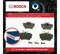 Bosch BP378 - Brake Pads Car Rear Axle - Bosch Quality - Reduced Noise and Dust - ECE-R90 Certified - Copper-Free - 1 Set of 4 Pads - With Accessories