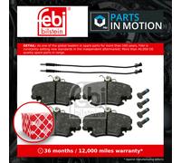 Brake Pads Set fits DACIA SANDERO 1.6 Front 2008 on 410602192R 6001547619 Febi