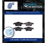 Brake Pads Set fits RENAULT VEL SATIS Rear 2002 on Blue Print 7701206609 Quality
