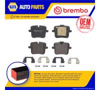 Brake Pads Set fits ROLLS ROYCE CULLINAN 6.75 Rear 2018 on N74B68A Brembo New