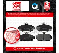 Febi Bilstein 16114 Disc Brake Brake Pad Set Fits Rover 25 2.0 iDT 1999-2005
