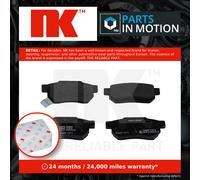 NK Rear Brake Pad Set for MG ZS 180 25K4F 2.5 Litre July 2001 to July 2005