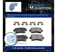 Brake Pads Set fits SAAB 9-5 YS3G 2.0D Rear 10 to 12 Blue Print 013237765 New