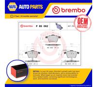 Brake Pads Set fits SEAT ALHAMBRA 7V 1.9D Front 96 to 10 Brembo 7M3698151B New