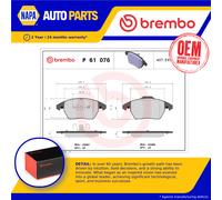 Brake Pads Set fits SEAT IBIZA Mk4 1.4D Front 15 to 17 Brembo 5C0698151A Quality