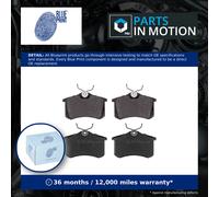 Brake Pads Set Rear ADV184206 Blue Print 1E0698451 1JD698451 1J0698451 23554 New