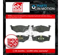 FEBI BILSTEIN 16006 Brake pad set