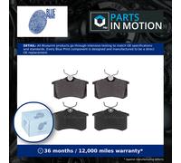 Brake Pads Set Rear ADV184206 Blue Print 1E0698451 1JD698451 1J0698451 23554 New