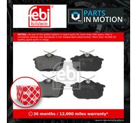 BRAKE PAD SET DISC BRAKE FOR MITSUBISHI PROTON SMART VOLVO 3A91 FEBI BILSTEIN