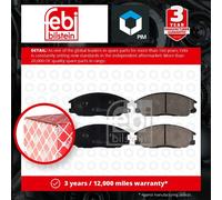 Front Brake Pads H200 Set Kit Fits Hyundai 58101-26A30 S1 Febi 16682