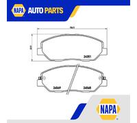 Brake Pads Set fits SSANGYONG REXTON POX 2.0 Front 2018 on G20DTR Brembo Quality