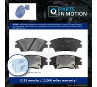 Brake Pads Set fits SSANGYONG TIVOLI 1.6D Front 2015 on D16DTF Blue Print New