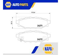 BREMBO P 78 020X Brake pad set