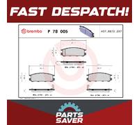 Brake Pads Set fits SUBARU IMPREZA 1.6 Rear 92 to 00 With ABS Brembo 26296AA060
