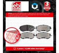 Febi Bilstein 16643 Disc Brake Brake Pad Set Fits Subaru Impreza 2.0 i R AWD