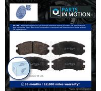 Brake Pads Set fits SUBARU IMPREZA GC7, GF8 2.0 Front 95 to 96 Blue Print New