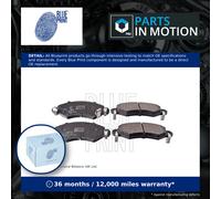 Brake Pads Set fits SUBARU JUSTY G3X 1.3 Front 2003 on M13A Blue Print Quality