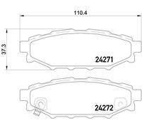 Brake Pads Set fits SUBARU LEGACY 2.0 Rear 03 to 14 Brembo 26696AG010 26696AG030