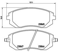 Brake Pads Set fits SUBARU LEGACY 2.0D Front 08 to 14 Brembo 26296AE160 Quality