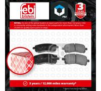 Febi Bilstein 16660 Disc Brake Brake Pad Set For Subaru Impreza 2.0 Turbo GT AWD