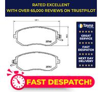 Brake Pads Set fits SUBARU LEGACY BR 2.0 Front 12 to 14 FB20 Brembo 26296AJ02A