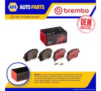 Brake Pads Set fits SUBARU OUTBACK BHE 3.0 Front 00 to 03 EZ30 Brembo 26233AE000
