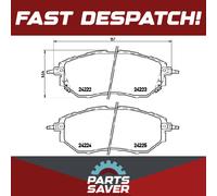 Brake Pads Set fits SUBARU OUTBACK BR9, BS9 2.5 Front 2009 on Brembo 26296AG000