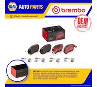 Brake Pads Set fits SUBARU OUTBACK BRD 2.0D Front 2010 on EE20Z Brembo Quality