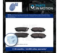 Brake Pads Set fits SUBARU TRIBECA B9 3.6 Rear 2007 on EZ36D Blue Print Quality