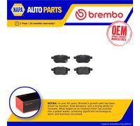Brake Pads Set fits SUBARU TREZIA 1.3 Rear 2011 on Brembo Top Quality Guaranteed