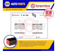 Brake Pads Set fits SUBARU WRX GJ 2.5 Front 2014 on EJ257 Brembo 26296FE010 New