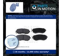 Brake Pads Set fits SUBARU XV GP7 2.0 Front 2012 on FB20B Blue Print 26296FJ020