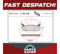 BREMBO P 49 015 Brake pad set