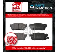 Brake Pads Set fits SUZUKI IGNIS RM415 1.5 Front 03 to 05 M15A 04465B1170 Febi