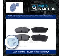 Blueprint ADK84230 Disc Brake Brake Pad Set Rear Fits Mazda RX-8 Suzuki Ignis