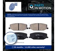 Brake Pads Set fits SUZUKI SJ413 1.3 Front 84 to 90 G13A Blue Print AY040KE111