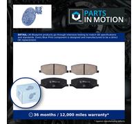 Brake Pads Set fits SUZUKI JIMNY SN413 1.3 Front 1998 on Blue Print AY040KE111