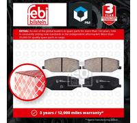 Febi Bilstein 16655 Disc Brake Brake Pad Set Fits Suzuki SJ413 1.3 1984-1990
