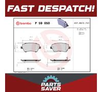 Brake Pads Set fits SUZUKI SWIFT RS 416 1.6 Front 2006 on M16A Brembo 5581062J00