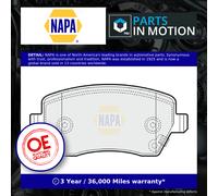 NAPA Front Brake Pad Set fits Suzuki Splash 2008 on 1.0 1.2 1.3